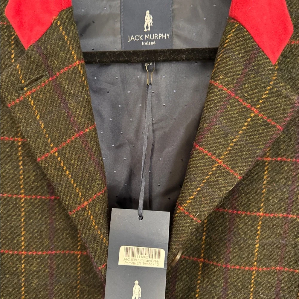 Jack Murphy Ireland Pamela Wool Tweed Coat Size US8/EU40 NWT - Picture 4 of 4